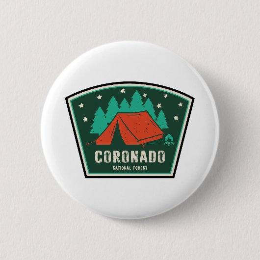 Badge Rond 5 Cm Camping forestier national du Coronado (Devant)