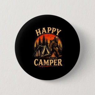 Badge Rond 5 Cm Camping heureux bigfoot sasquatch aventure de plei