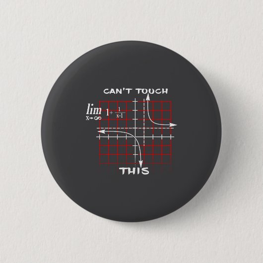 Badge Rond 5 Cm Can T Touch This Equation Math Funny Gift  (Devant)