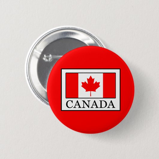 Badge Rond 5 Cm Canada (Devant & derrière)
