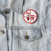 Badge Rond 5 Cm Canada 150 ans (En situation)