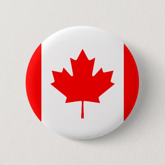 Badge Rond 5 Cm Canada - Drapeau canadien (Devant)