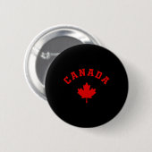 Badge Rond 5 Cm Canada Drapeau Canadien Logo Feuille d'Érable Rand (Devant & derrière)