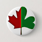 Badge Rond 5 Cm Canadien irlandais (Devant)