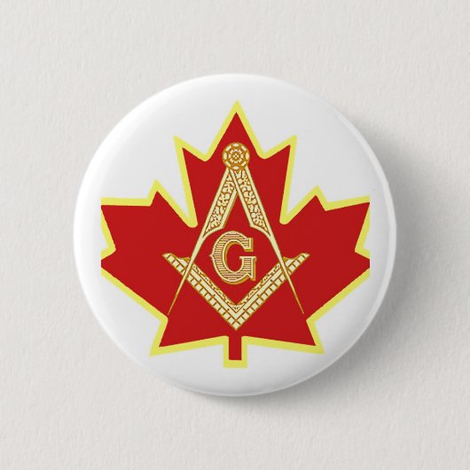 BADGE ROND 5 CM CANADIEN MASON (Devant)