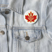 BADGE ROND 5 CM CANADIEN MASON (En situation)