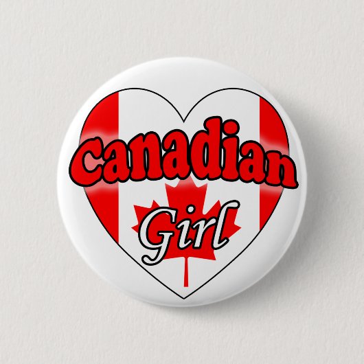 Badge Rond 5 Cm Canadienne (Devant)