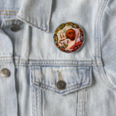 Badge Rond 5 Cm Canard à intail (En situation)