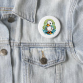 Badge Rond 5 Cm canard-colvert (En situation)