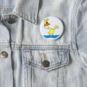Badge Rond 5 Cm Canard de Doris (En situation)