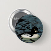 Badge Rond 5 Cm Canard de Goldeneye (Devant & derrière)