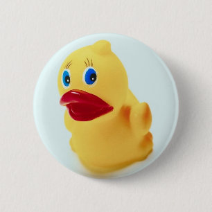 Badge Rond 5 Cm Canard en caoutchouc adorable