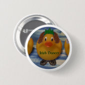 Badge Rond 5 Cm Canard irlandais de danseur (Devant & derrière)