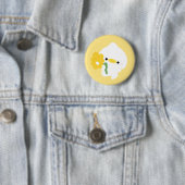 Badge Rond 5 Cm Canard Romantique Mignon (En situation)