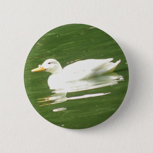 Badge Rond 5 Cm Canard sur le bouton d'eau (Devant)