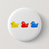 Badge Rond 5 Cm Canards en caoutchouc (Devant)