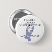 Badge Rond 5 Cm Cancer Bully (Ruban périphérique) (Devant & derrière)