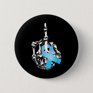 Badge Rond 5 Cm Cancer de la prostate Cancer du doigt moyen de la