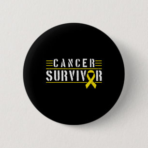 Badge Rond 5 Cm Cancer de l'enfant Survivant 1 Cancer de l'enfant