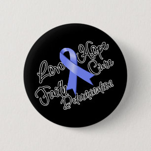 Badge Rond 5 Cm Cancer de l'estomac amour espoir détermination