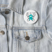 Badge Rond 5 Cm Cancer de l'ovaire Hope amour foi (En situation)