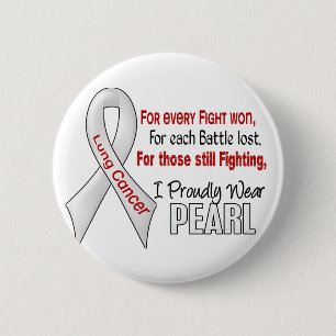 Badge Rond 5 Cm Cancer de poumon pour le chaque ..... je porte