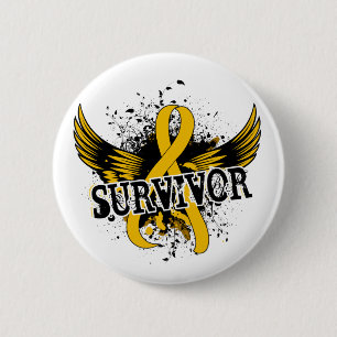 Badge Rond 5 Cm Cancer d'enfance du survivant 16