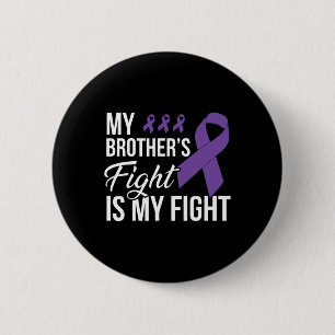 Badge Rond 5 Cm Cancer du pancréas Lutte contre le cancer Ruban 15