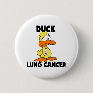 Badge Rond 5 Cm Cancer du poumon chez le canard