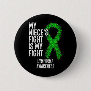 Badge Rond 5 Cm Cancer du Sang La lutte de ma nièce est ma lutte L