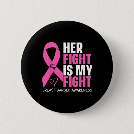 Badge Rond 5 Cm Cancer du sein (Devant)