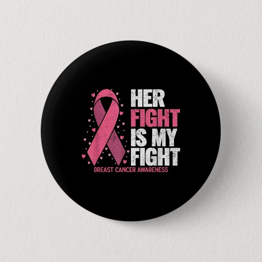 Badge Rond 5 Cm Cancer du sein (Devant)