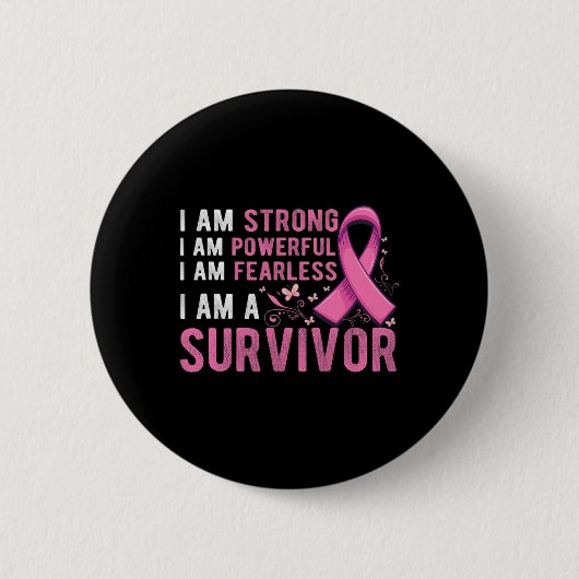 Badge Rond 5 Cm Cancer du sein (Devant)