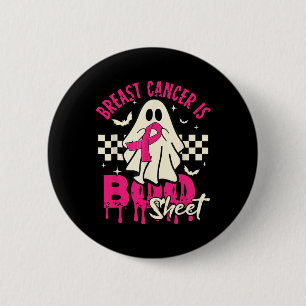 Badge Rond 5 Cm Cancer du sein Fantôme Halloween Cancer du sein Dé