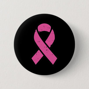 Badge Rond 5 Cm Cancer du sein Pink Ribbon Pocket Sensibilisation 