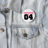 Badge Rond 5 Cm Cancer du sein Survivant 4 ans (En situation)