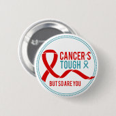 Badge Rond 5 Cm Cancer, Mais Vous Aussi Bouton (Devant & derrière)