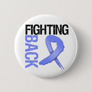 Badge Rond 5 Cm Cancer oesophagien battant en retraite