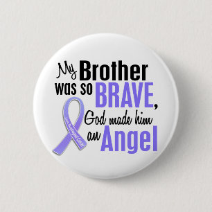Badge Rond 5 Cm Cancer oesophagien de frère de l'ange 1