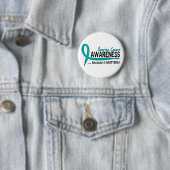 Badge Rond 5 Cm Cancer ovarien de la conscience 2 (En situation)
