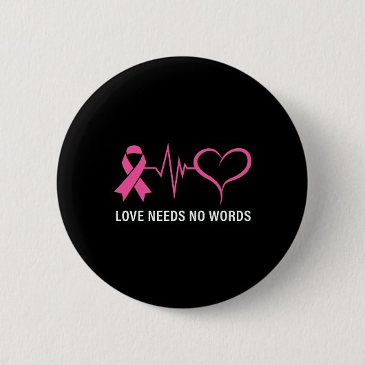 Badge Rond 5 Cm Cancer Pink Ribbon Sensibilisation au cancer (Devant)