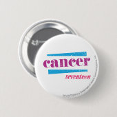 Badge Rond 5 Cm Cancer pourpre (Devant & derrière)