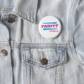 Badge Rond 5 Cm Cancer pourpre (En situation)