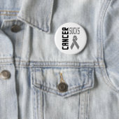 Badge Rond 5 Cm Cancer Sucks Button (En situation)