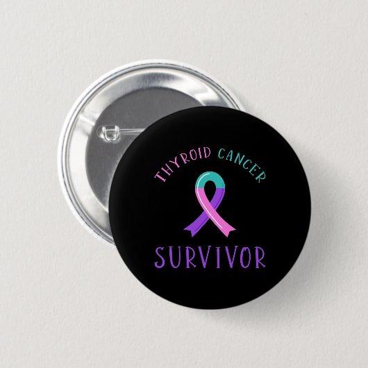 Badge Rond 5 Cm Cancer Survivant 2 (Devant & derrière)