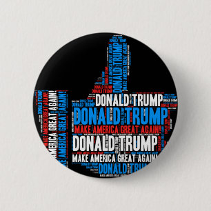 Badge Rond 5 Cm Candidat présidentiel de Donald Trump 2016