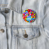 Badge Rond 5 Cm Candies du Colorful (En situation)