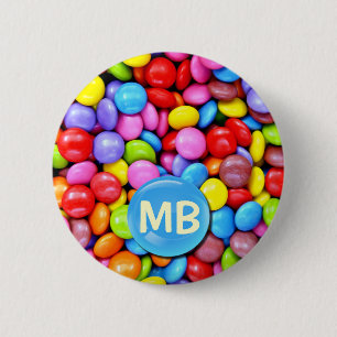Badge Rond 5 Cm Candies du Colorful