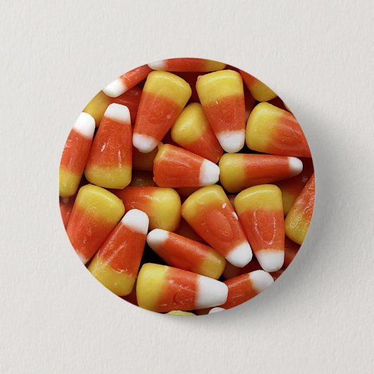 Badge Rond 5 Cm Candy Corn - Bouton rond (Devant)
