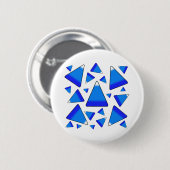 Badge Rond 5 Cm Candy Corn Dark Blues (Devant & derrière)